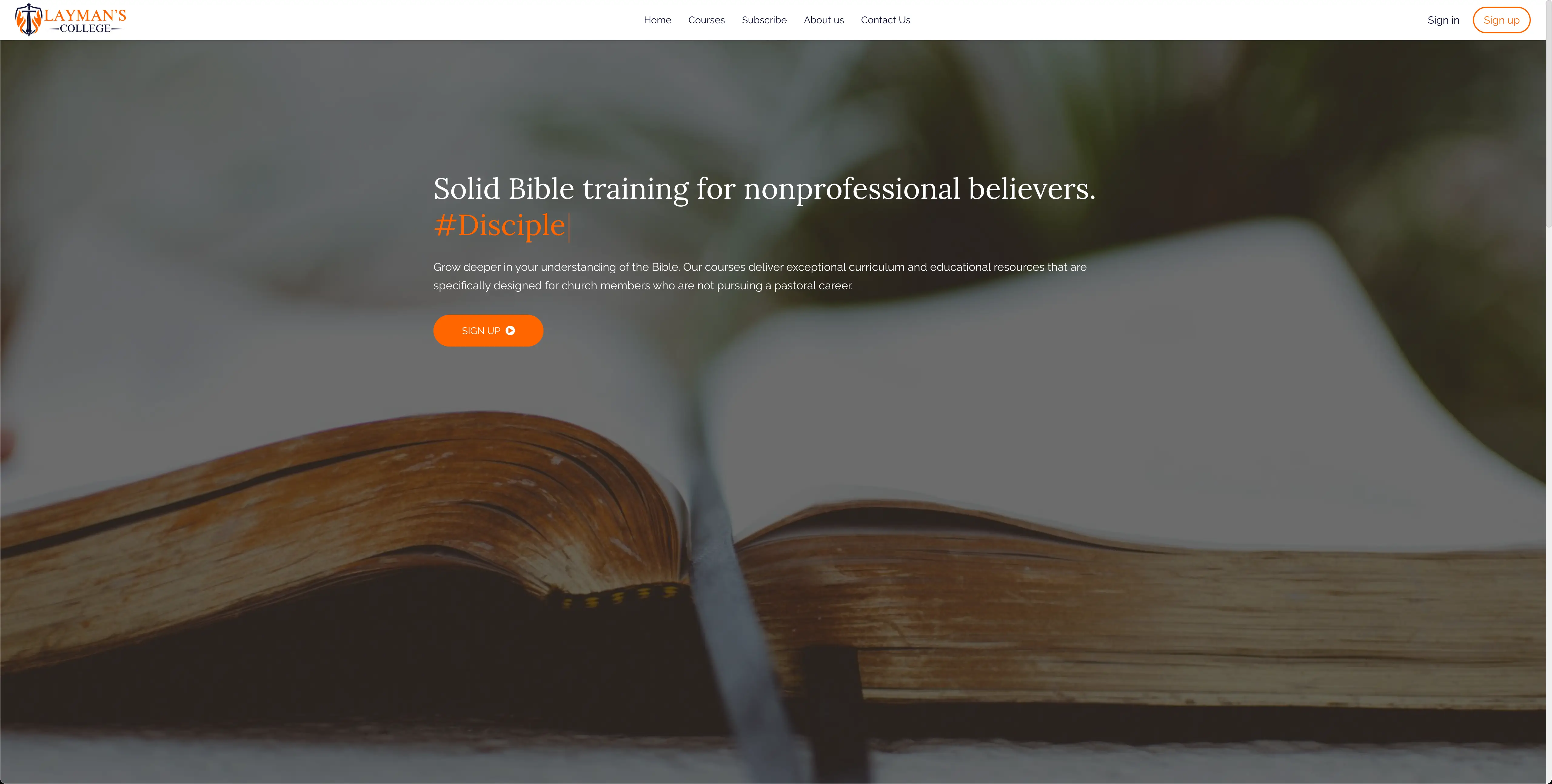Layman's College | Discipled Church